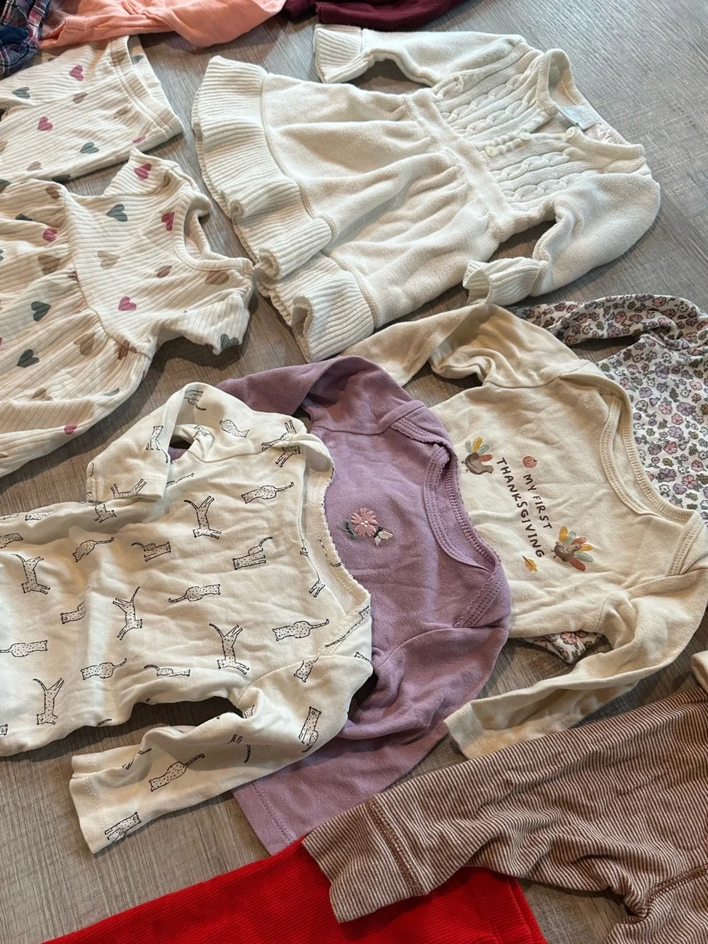 Baby Girls Fall Long-Sleeve Bundle 3-6 months